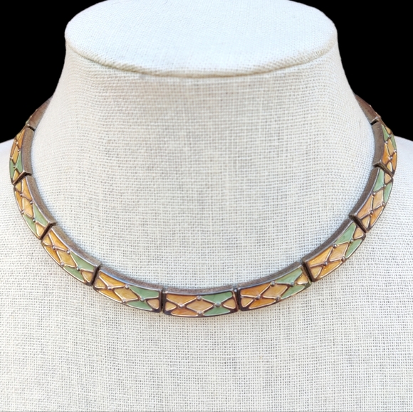 Vintage Jewelry Vintage Pastel Enameled Choker Necklace Poshmark